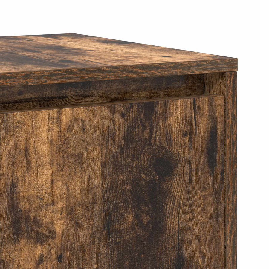 Sideboard Smoked Oak 135 x 41 x 75 cm Engineered Wood