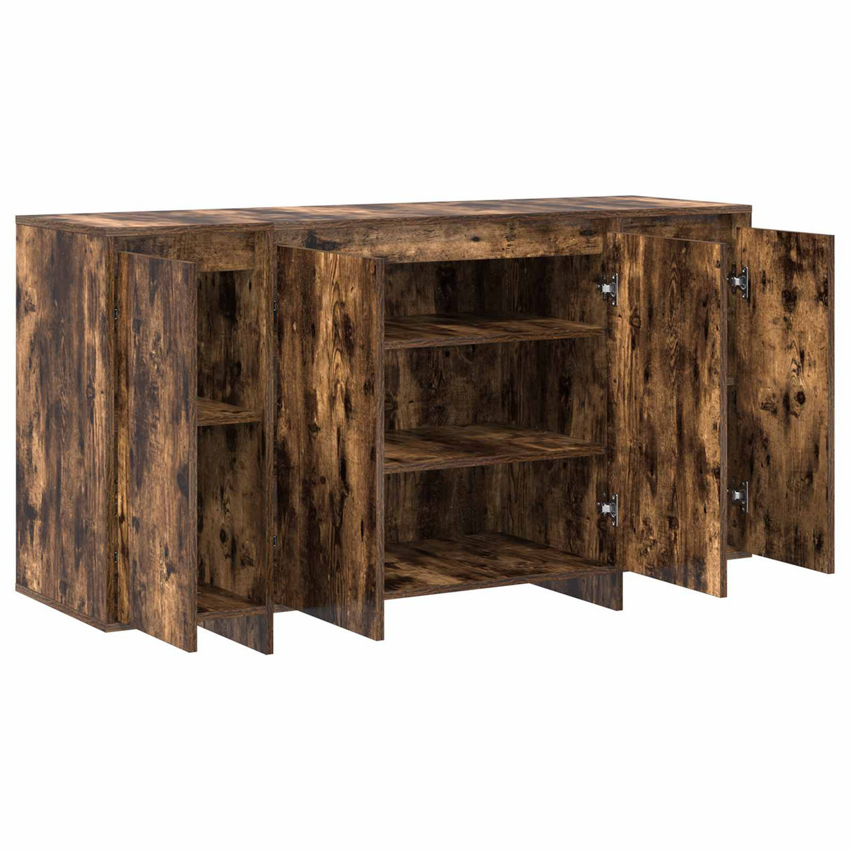 Sideboard Smoked Oak 135 x 41 x 75 cm Engineered Wood