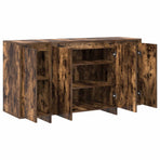 Sideboard Smoked Oak 135 x 41 x 75 cm Engineered Wood