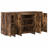 Sideboard Smoked Oak 135 x 41 x 75 cm Engineered Wood - 45-Degree Angle