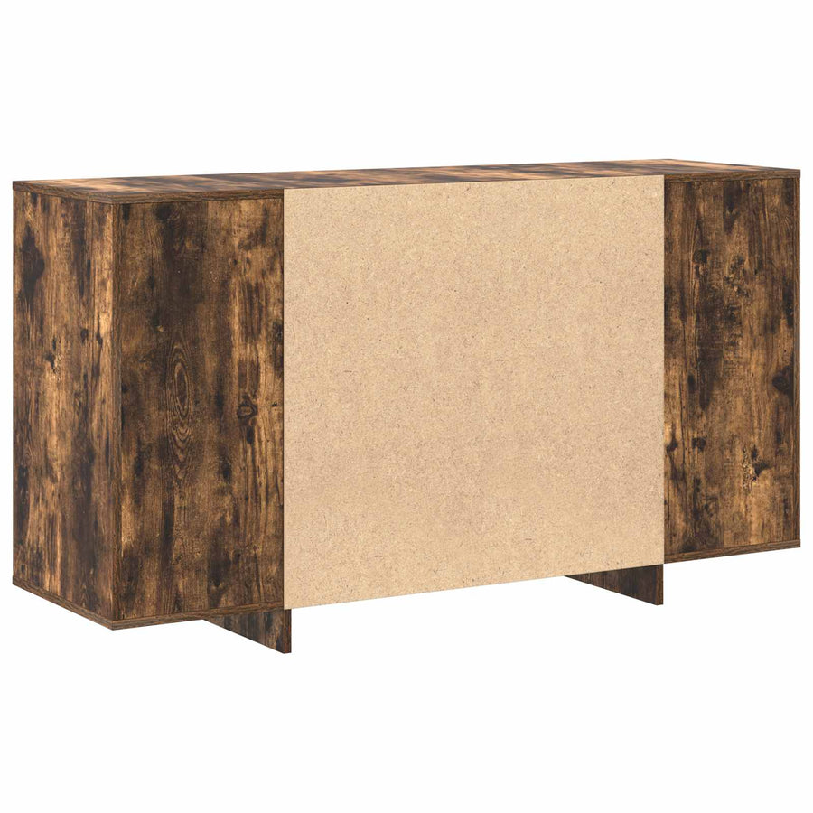 Sideboard Smoked Oak 135 x 41 x 75 cm Engineered Wood