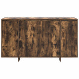 Sideboard Smoked Oak 135 x 41 x 75 cm Engineered Wood - Rear View