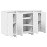 Sideboard White 120 x 41 x 75 cm Engineered wood - 45-Degree Angle
