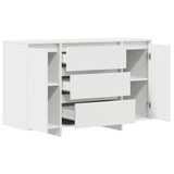 Sideboard with Drawer White 120 x 41 x 75 cm Engineered wood - 45-Degree Angle