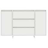 Sideboard with Drawer White 120 x 41 x 75 cm Engineered wood - Rear View