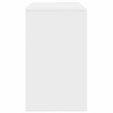 Sideboard with Drawer White 120 x 41 x 75 cm Engineered wood - Close-Up Angle