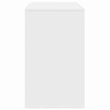 Sideboard with Drawer White 120 x 41 x 75 cm Engineered Wood - Close-Up Angle