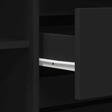Sideboard with Drawer Black 120 x 41 x 75 cm Engineered wood - Extra Image