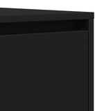 Sideboard with Drawer Black 120 x 41 x 75 cm Engineered Wood - Extra Image