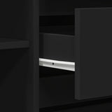 Sideboard with Drawer Black 120 x 41 x 75 cm Engineered Wood - Extra Image