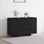 Sideboard Black 120 x 41 x 75 cm Engineered Wood