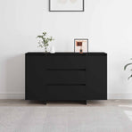 Sideboard Black 120 x 41 x 75 cm Engineered Wood
