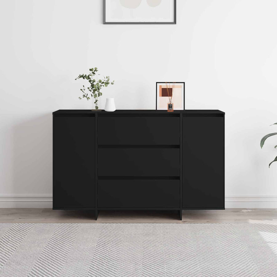 Sideboard Black 120 x 41 x 75 cm Engineered Wood