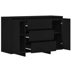 Sideboard Black 120 x 41 x 75 cm Engineered Wood