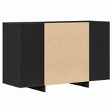 Sideboard with Drawer Black 120 x 41 x 75 cm Engineered Wood - Low Angle