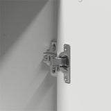Wardrobe with Shelf White 55 x 25 x 189 cm Engineered Wood - Extra Image