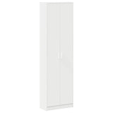 Wardrobe with Shelf White 55 x 25 x 189 cm Engineered Wood - Front View