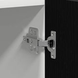 Hanging Cabinet Black Oak 60 x 57 x 207 cm Engineered Wood - Extra Image