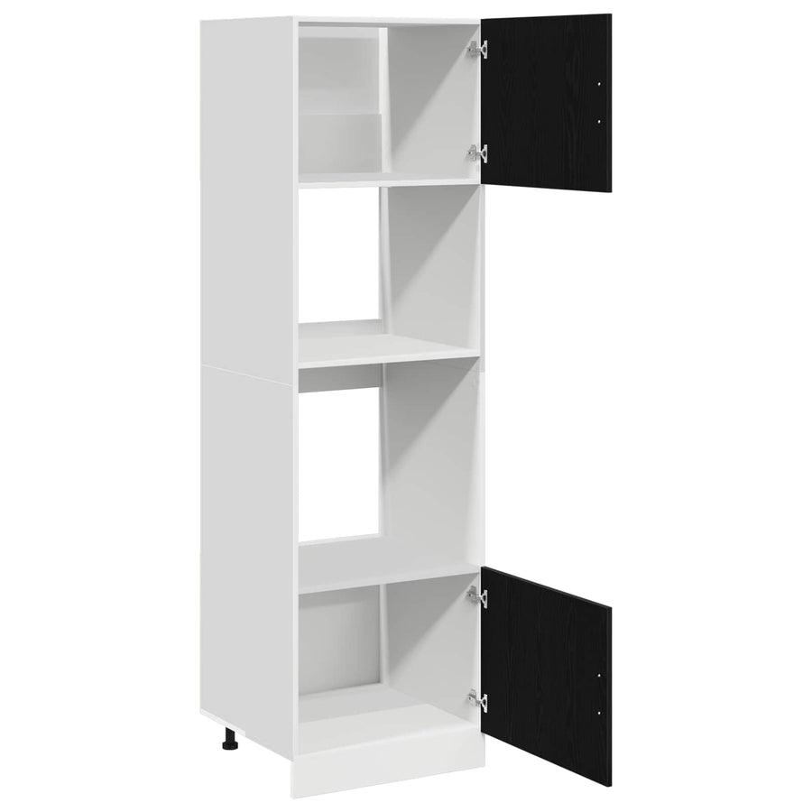 Hanging Cabinet Black Oak 60 x 57 x 207 cm Engineered Wood