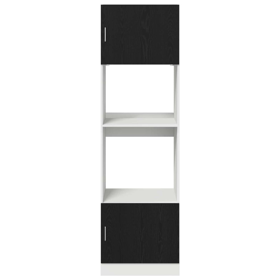 Hanging Cabinet Black Oak 60 x 57 x 207 cm Engineered Wood