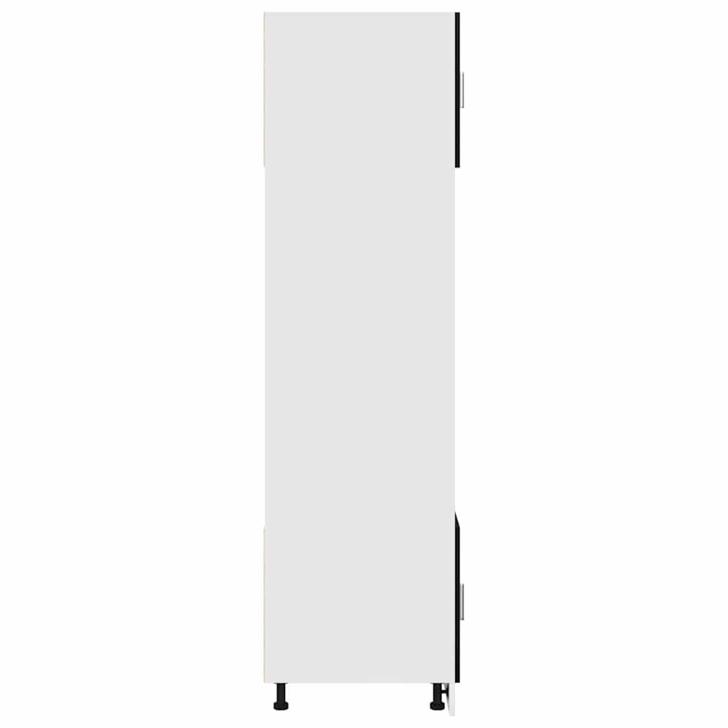 Hanging Cabinet Black Oak 60 x 57 x 207 cm Engineered Wood