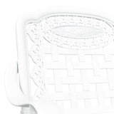 Garden Chair 2 pcs White 55 x 56.5 x 91cm Aluminium - Close-Up Angle