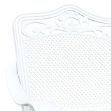 Garden Chair 2 pcs White 55 x 56.5 x 91cm Aluminium - Close-Up Angle