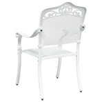 Garden Chair 2 pcs White Aluminium