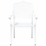 Garden Chair 2 pcs White 55 x 55 x 92.5cm Aluminium