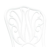 Garden Bistro Set 3 pcs White Aluminium