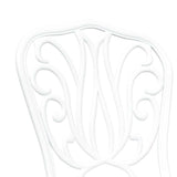 Garden Bistro Set 3 pcs White Aluminium - Extra Image