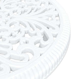 Garden Bistro Set 3 pcs White Aluminium