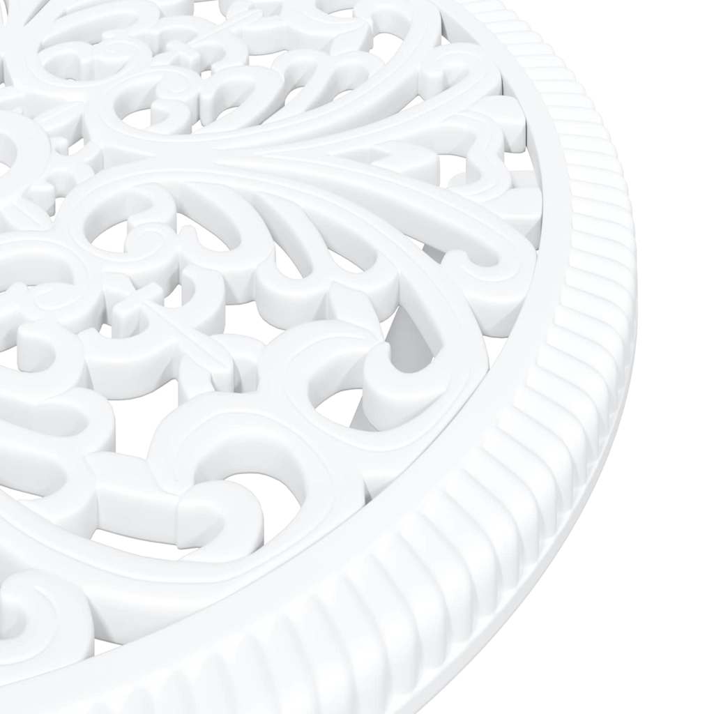 Garden Bistro Set 3 pcs White Aluminium