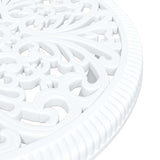Garden Bistro Set 3 pcs White Aluminium - Extra Image