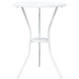 Garden Bistro Set 3 pcs White Aluminium