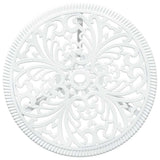 Garden Bistro Set 3 pcs White Aluminium