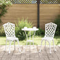 Garden Chair 2 pcs White Aluminium