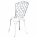 Garden Chair 2 pcs White Aluminium