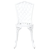Garden Chair 2 pcs White 55 x 56.5 x 91cm Aluminium