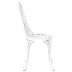 Garden Chair 2 pcs White Aluminium