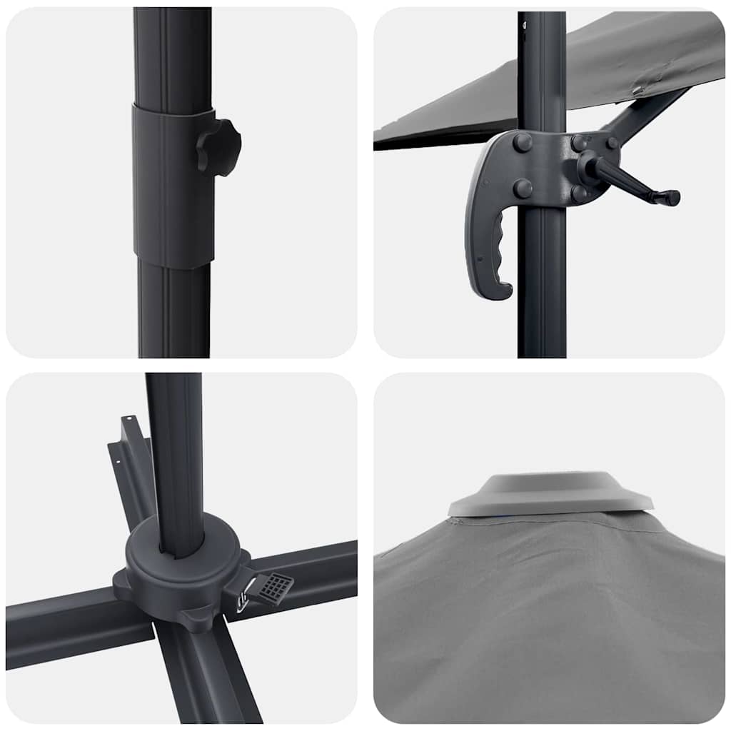 Roma Umbrella Anthracite 286 x 284 x 265 cm