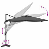 Roma Umbrella Anthracite 286 x 284 x 265 cm