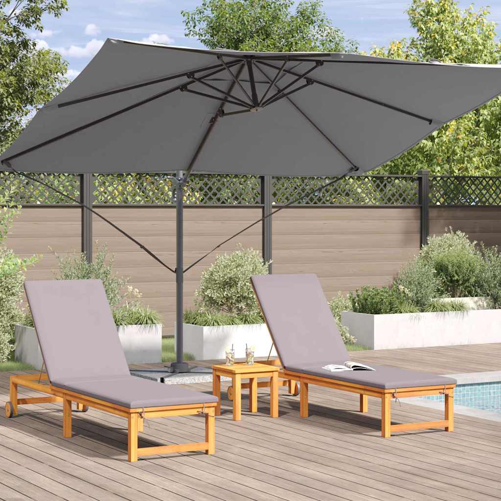 Parasol Anthracite 351 x 250 x 260 cm Polyester and Aluminium