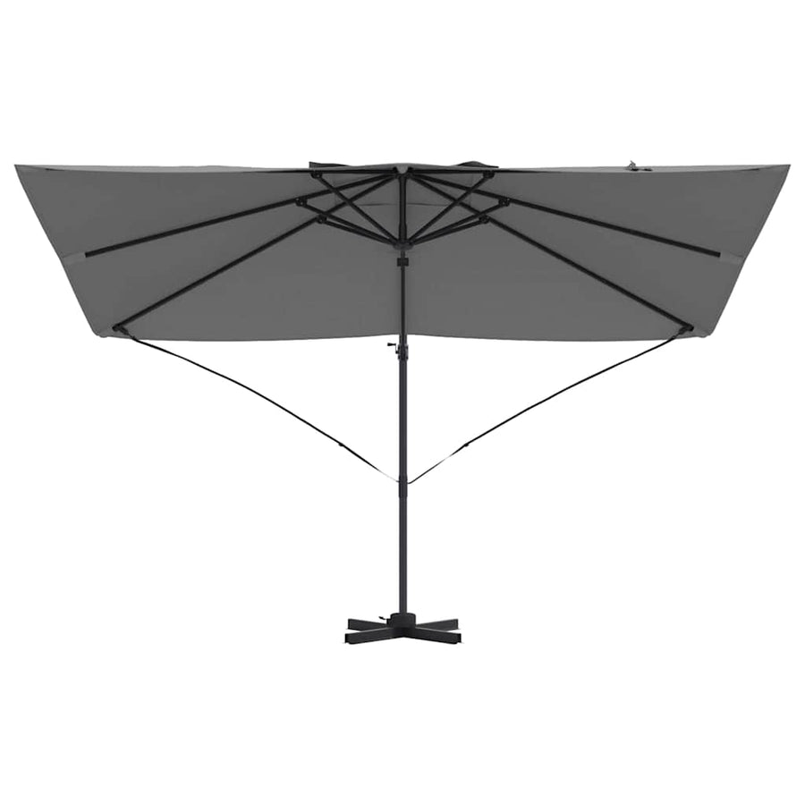 Parasol 351 x 250 x 260 cm Polyester and Aluminium Anthracite