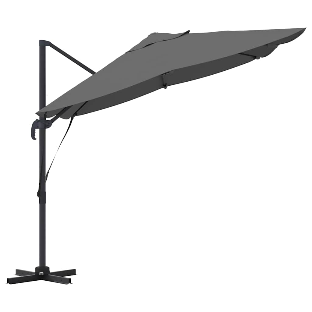 Parasol Anthracite 351 x 250 x 260 cm Polyester and Aluminium