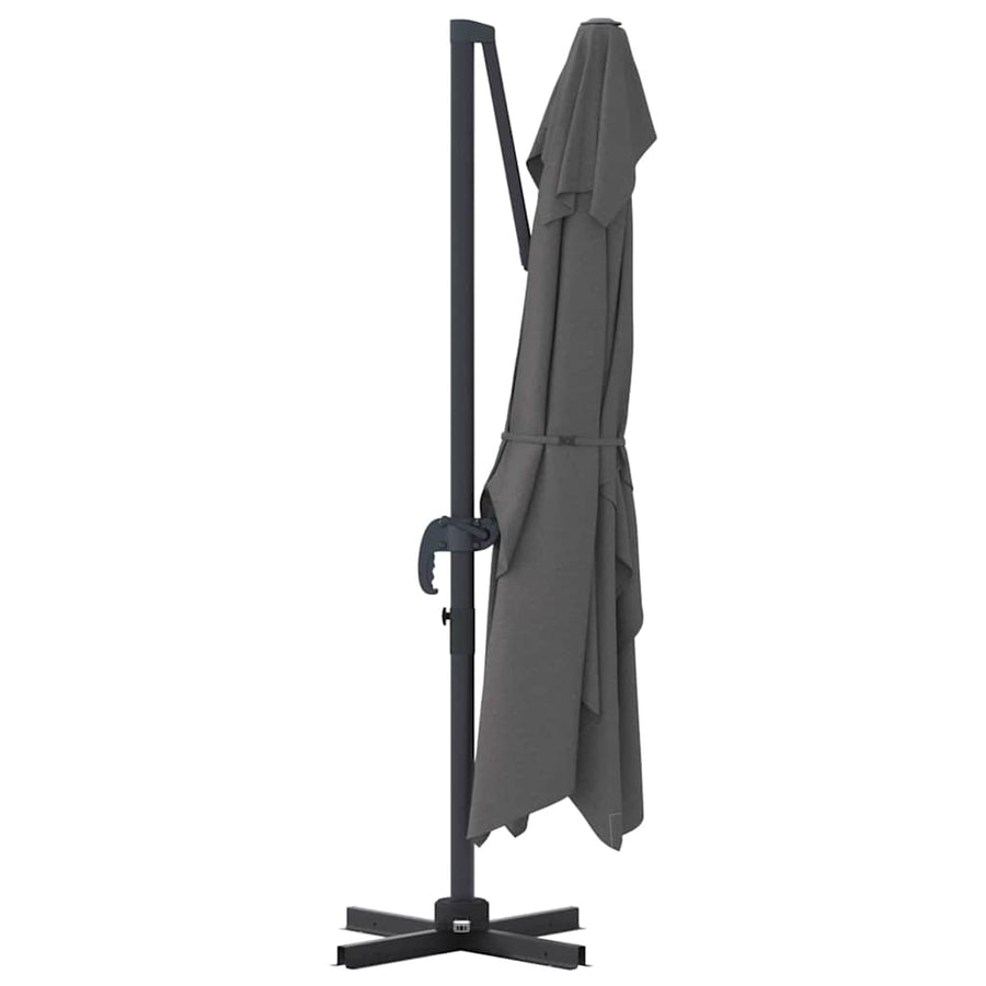 Parasol 351 x 250 x 260 cm Polyester and Aluminium Anthracite