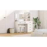 Dressing Table White 78.5 x 41 x 135 cm Engineered wood - Close-Up Angle