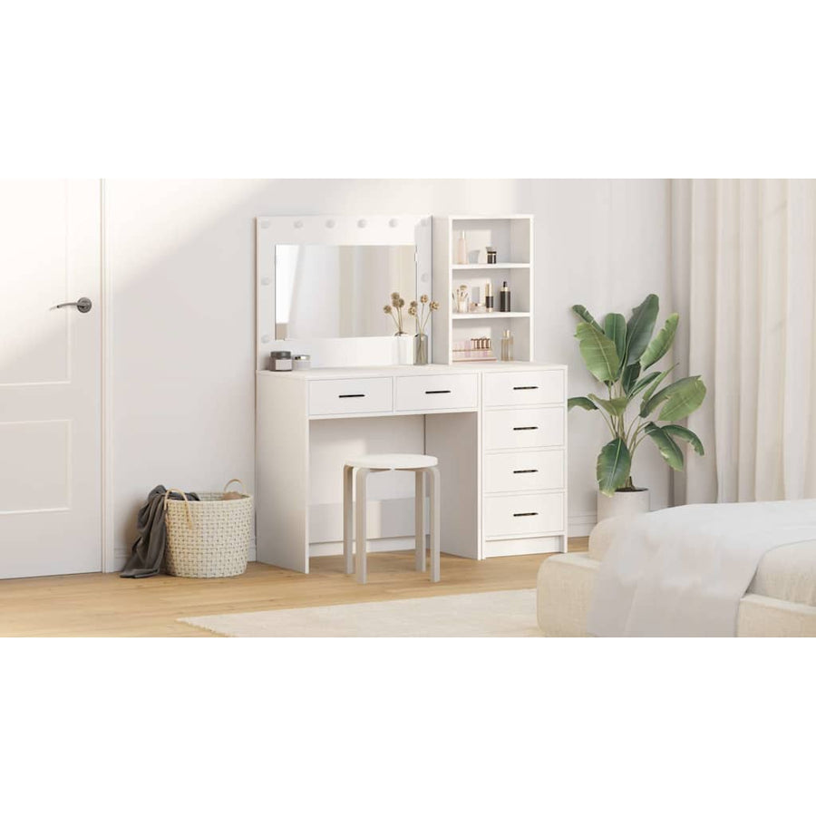 Dressing Table 2 pcs White 78.5 x 41 x 135 cm Engineered Wood