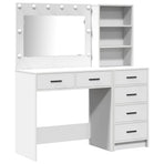 Dressing Table 2 pcs White 78.5 x 41 x 135 cm Engineered Wood
