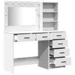 Dressing Table 2 pcs White 78.5 x 41 x 135 cm Engineered Wood